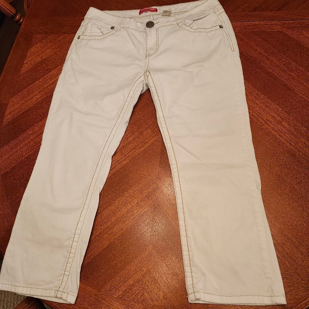 Women's UNIONBAY Beige Straight Leg Jeans Juniors 13 A1